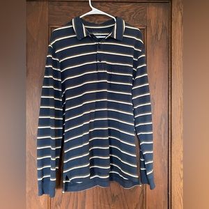 LL BEAN MENS LONG SLEEVE POLO SHIRT